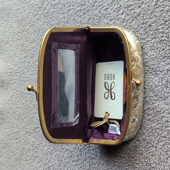 HOBO Save Face Frame Pouch In Gilded Petals - Picture 2 of 7